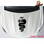 Car Sticker Decal Gloss Black Auto Side Skirt Car Sticker Racing Stripe Side Body Garland for Alfa Romeo MiTo 147 156 159 166